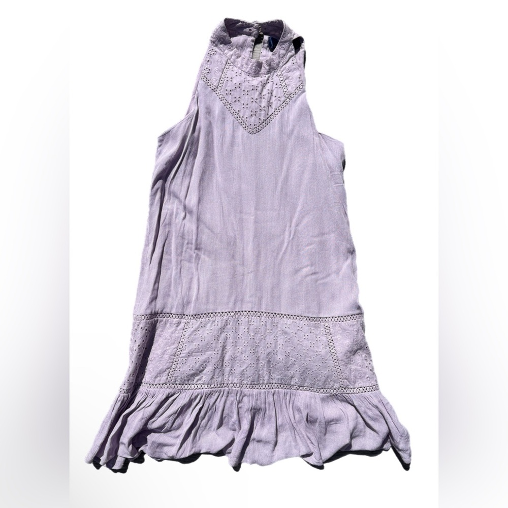 Francesca’s Crochet Eyelet Sleeveless Dress Bohemian Coastal Cowgirl Cottagecore